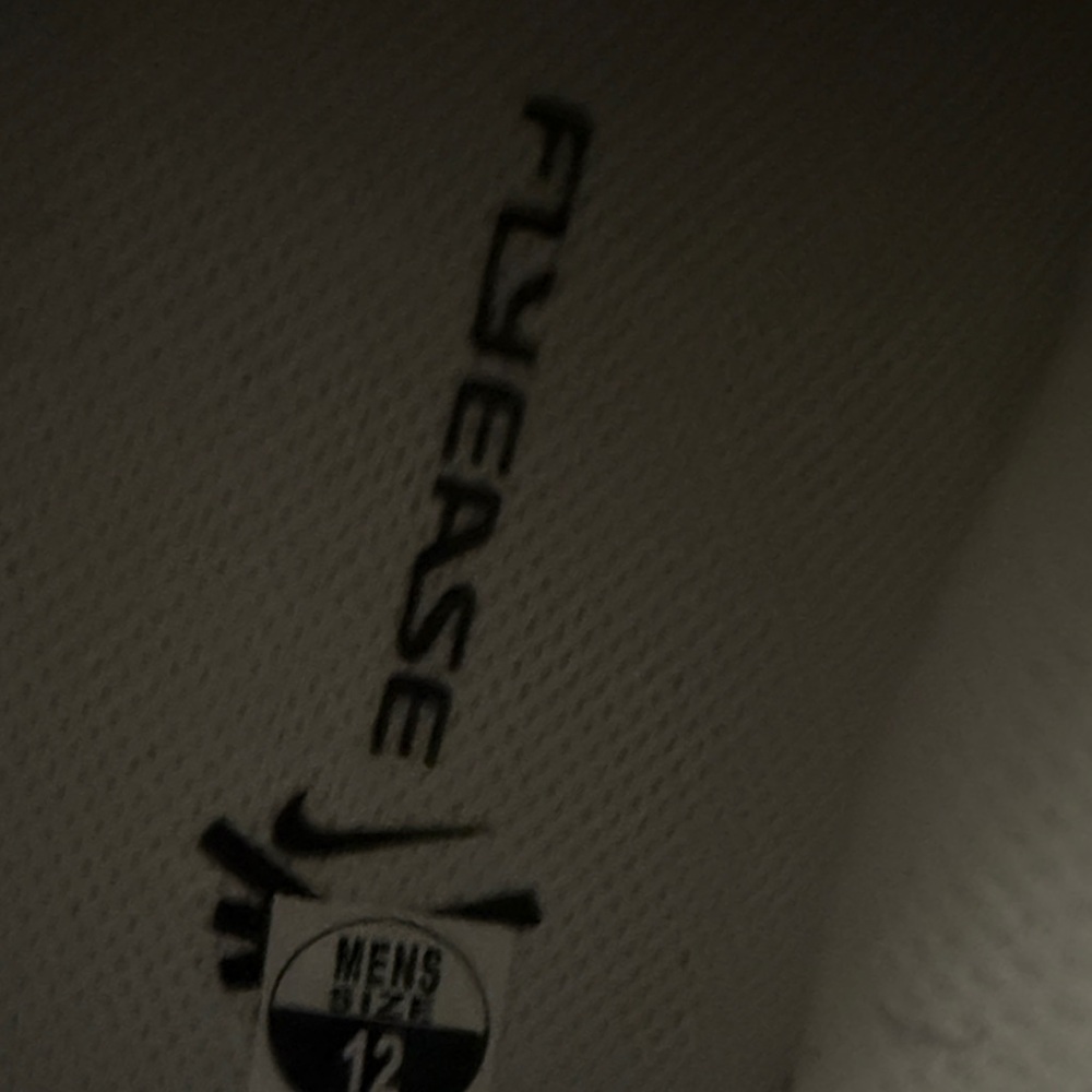 Nike Air Force 1 Flyease Triple White Leather Sneakers - Picture 5 of 10